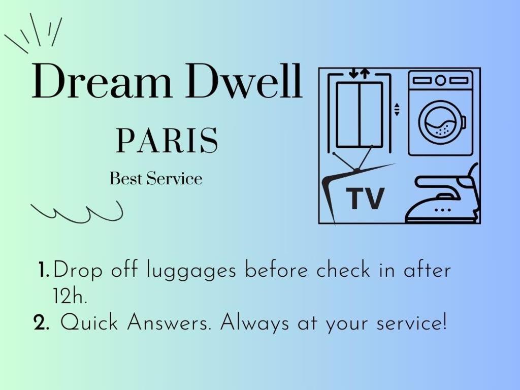 Dream Dwell Paris -Studio With Balcony 800M To Trocadero And Tour Eiffel Екстер'єр фото